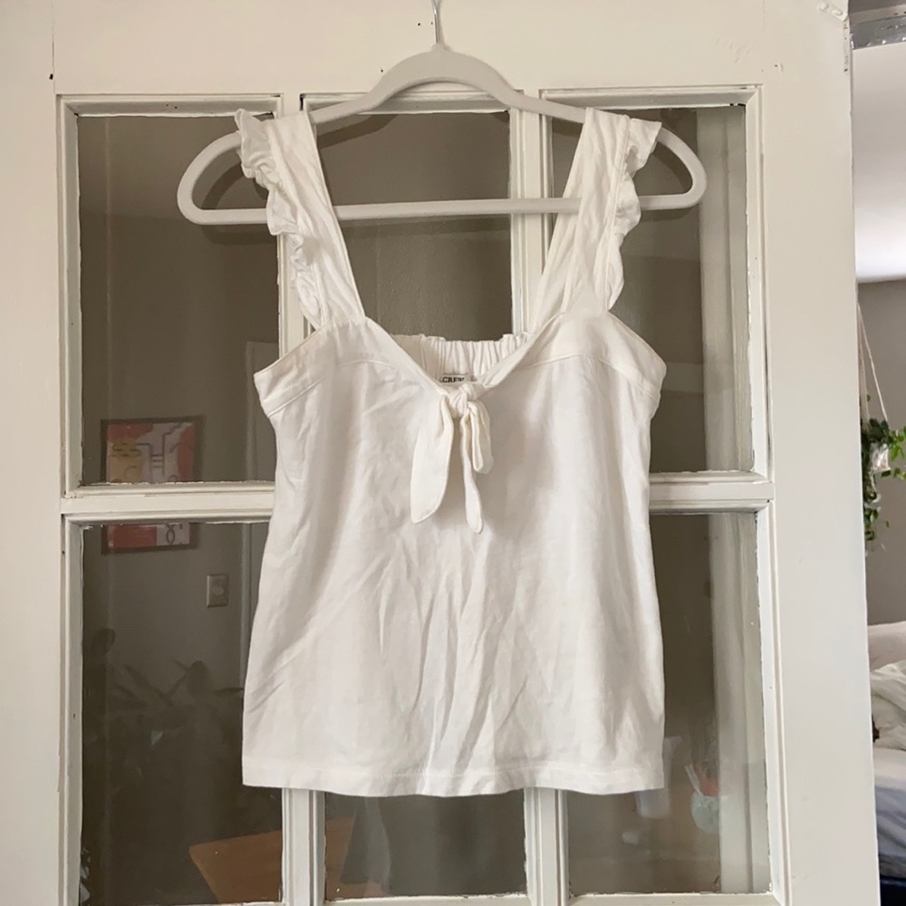 J Crew white tank top